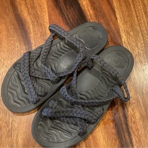 Black Braided Sandals